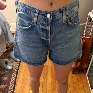 Agolde Women's Blue Jean Shorts